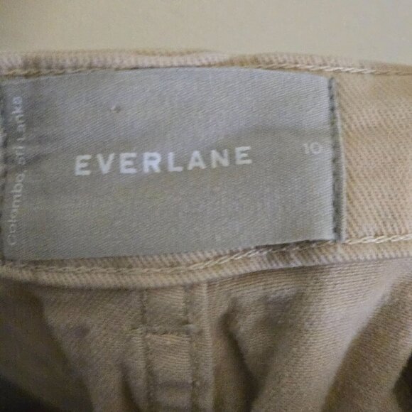 Everlane Utility Barrel Pant Beige Tending Style Color All Season Size 10 - Picture 8 of 10